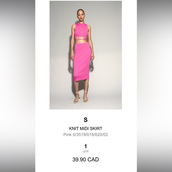 Zara coord set: perfect condition. Worn twice - Picture 2 of 3